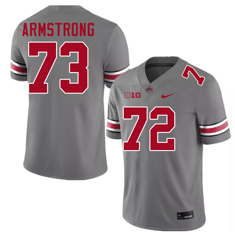 Ohio State Buckeyes Devontae Armstrong Men's's #73 Authentic Grey College Football Jersey 2404MDAV5